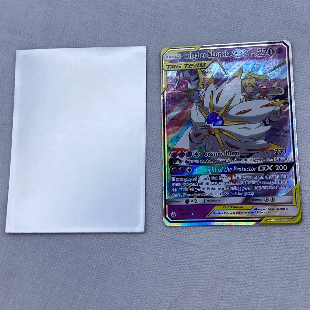 Pokemon Solgaleo & Lunala GX 75/236 Cosmic Eclipse Ultra Rare Tag Team Card